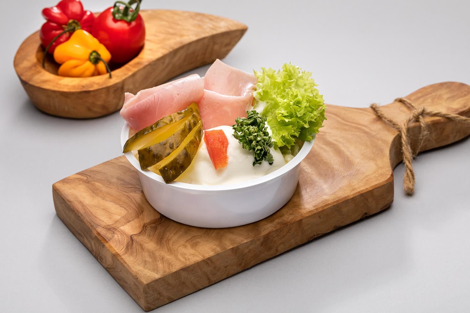 Obložené vejce se šunkovým salámem